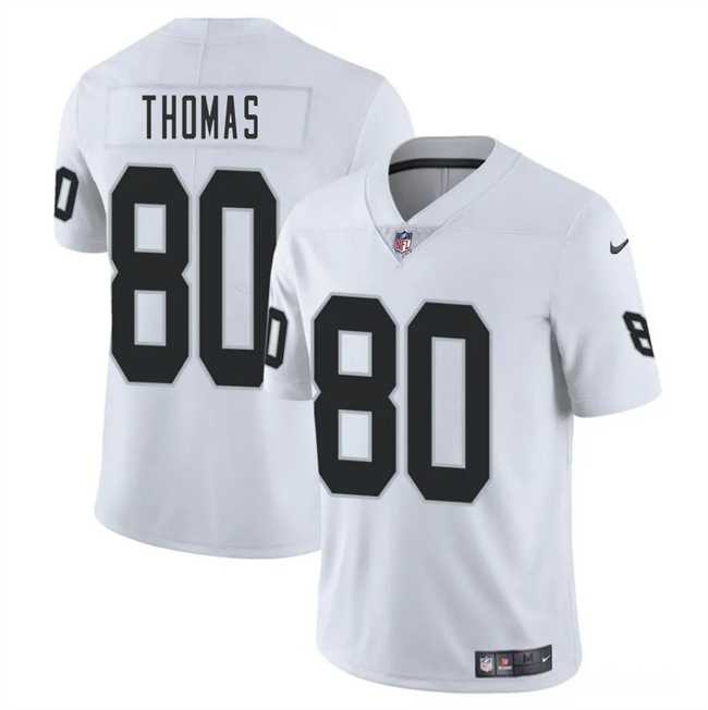 Men & Women & Youth Las Vegas Raiders #80 Ian Thomas White 2025 Vapor Stitched Jersey